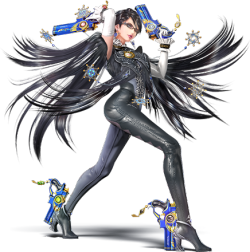 slbtumblng:  ssb4dojo:  Bayonetta, the Umbra Witch. Releasing on February 3rd in NA for ŭ.99 for 1 console, Ů.99 for both.  Comes with the Clock Tower stage  ´´…You won’t know what hit you when I spin around  Leave you in my dust Then Bang-bang,