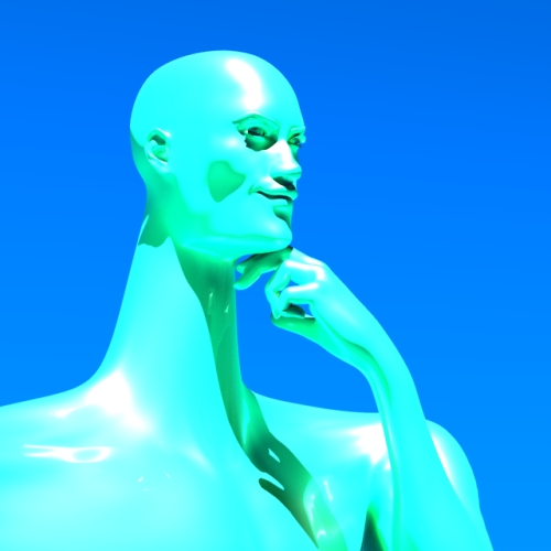 The album art of my upcoming album. Say hi to Romano, the wide shouldered robot man