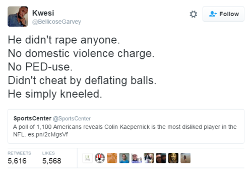 nevaehtyler:  Cause in America being Black and angry about your people getting killed for no reason is a good enough reason for white conservatives to hate you. Source (x)   1100 folk speak for the whole US now. Got it.