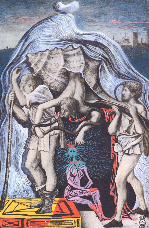 artist-dali:  Metamorphosis of the Five Allegories