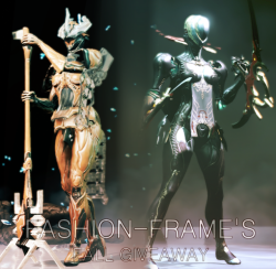 radruddo:  fashion-frame:  FASHION-FRAME’S FALL GIVEAWAY!We are giving away either the GARA Warframe or the MAG PNEUMA COLLECTION to one lucky Tenno!In order to participate in this giveaway, you must LIKE this post. Reblogs are greatly appreciated,