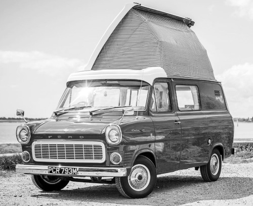 carsthatnevermadeitetc:  What a difference 47 years makes juxtaposition of Ford Transit Mk 1 Dormobile, 1974 & Ford Transit Custom Nugget, 2021. The Transit camper dates back to 1965, there have been multiple conversions over the decades. The Transit