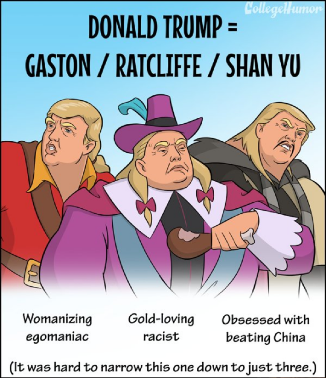 a-feminist-account:  Presidential candidates as Disney villains. I can’t get over