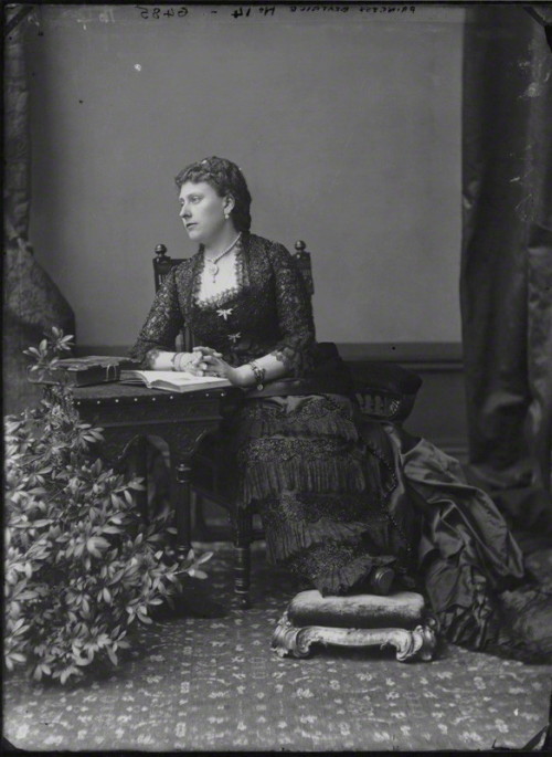 Princess Beatrice of Battenberg, daughter of Queen Victoria By Alexander Bassano Half-plate glass ne