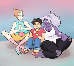 carminedeplomb: Pearlmethyst week - day 4 - bonding with steven I looved the Steven vs Amethyst episode and love to think that they did training all together again with a better atmosphere this time round! Pearl has an infinite amount of Pearl Points,