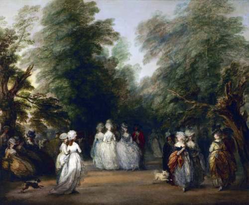 The Mall in St. James&rsquo;s park by Thomas Gainsborough, 1783