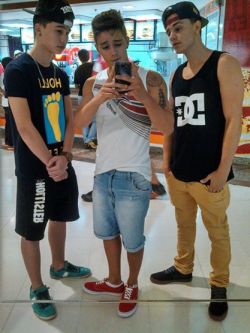 Friends at the mall