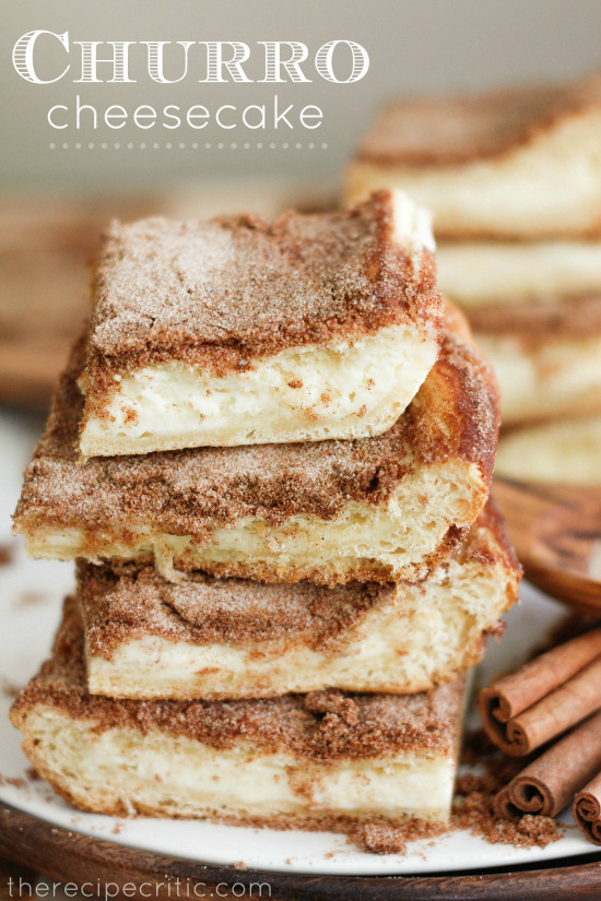 bakeddd:  churro cheesecake click here for recipe   WELP