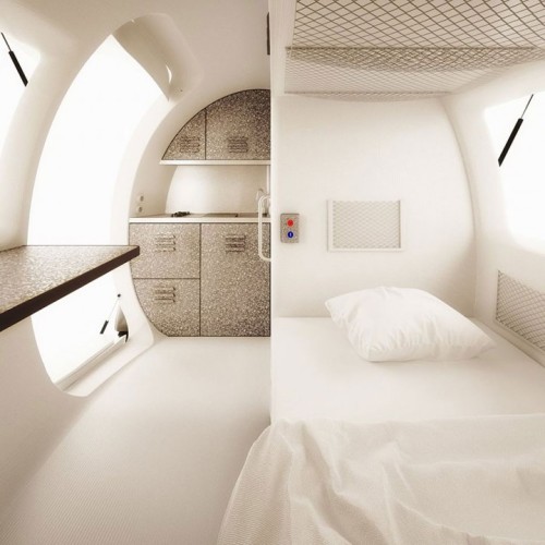 innocenttmaan:  Slovakian design firm Nice Architects created this Ecocapsule,  the first truly independent micro-home. The Ecocapsule is a 14 x 7 x 7-foot new, teeny tiny smart home powered entirely by the sun and the wind, with a 9700 Watt-hour battery.