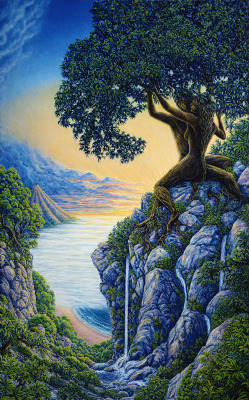 rexisky:    Arboreal Affection (48 x 58″, oil on canvas) by Mark Henson   