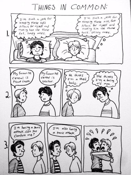 A cool comic about some emotionally stable folks.  