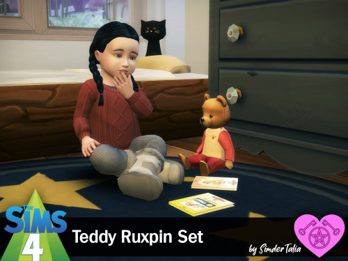 Teddy Ruxpin SetSims 4, two base game compatible deco objectsTeddy Ruxpin Doll: 1 swatch | found in 