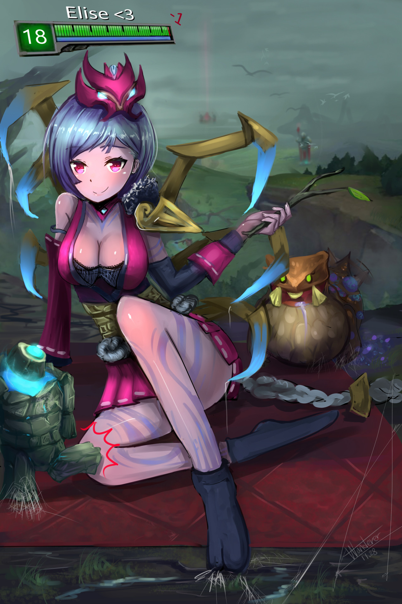 league-of-legends-sexy-girls:  Elise 