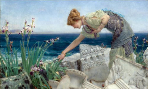 labellefilleart: Among the Ruins, Sir Lawrence Alma-Tadema