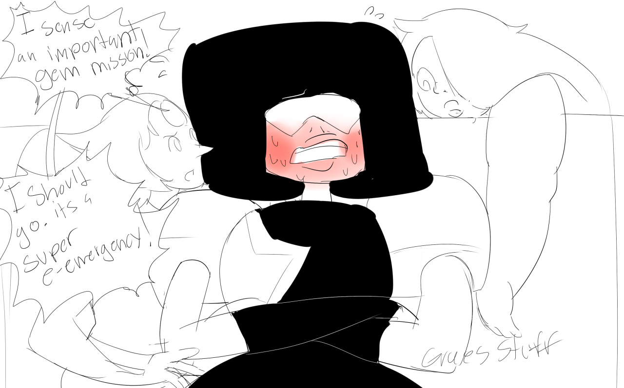 graces-stuff:  What if Garnet is rlly shy about romance and conveniently gets a super