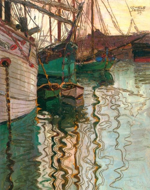 ronulicny: “Port Of Trieste”, 1907 By: EGON SCHIELE….