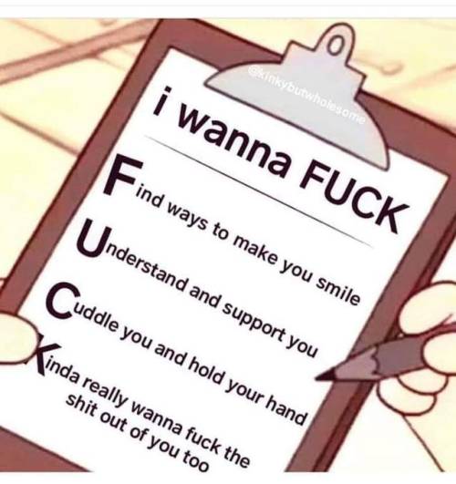 Sometimes The Word Fuck Gets A Bad Rap….lol 