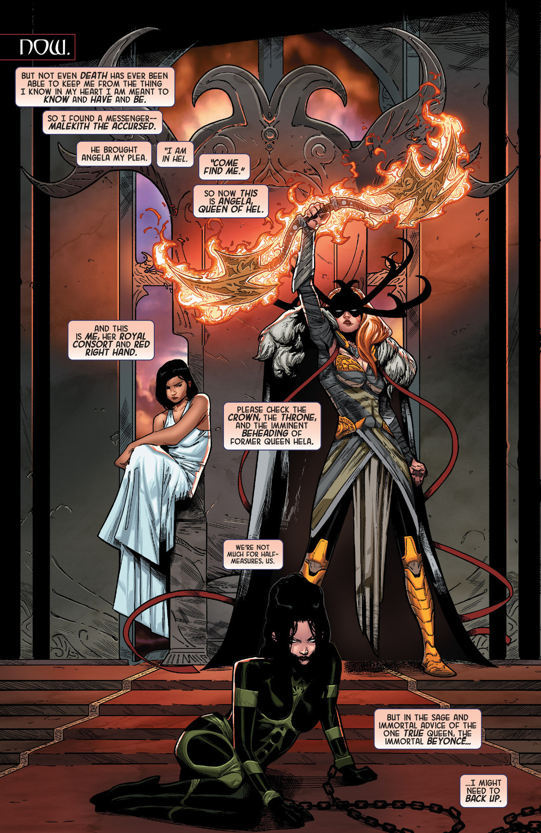 thefingerfuckingfemalefury:  comixology:  Angela: Queen of Hel- Journey to the Funderworld