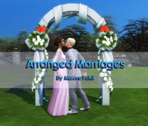 mizoreyukii:Mod: Arranged Marriages   This mod allows sims to marry without any romance being requir
