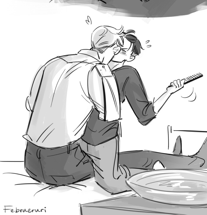 februeruri:  lausagi wanted a comic of levi helping his commander getting up in the