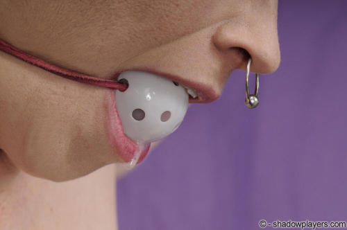 bondage-ponygirls-and-more: Today’s Theme: Huge Septum Rings (Sybil Hawthorne).More atwww.sha