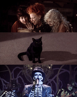 vampirepriest:  Countdown to Halloween: Hocus Pocus (1993)  On All Hallow’s Eve, when the moon is round, a virgin will summon us from under the ground.  