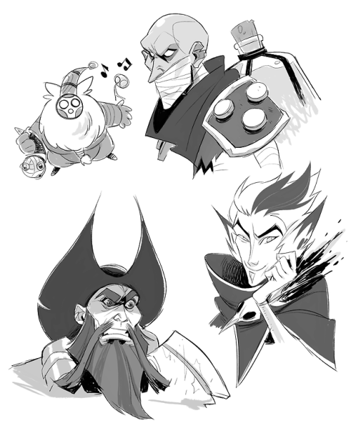 League of Legend sketches from recent stream