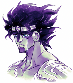 lintufriikki:  Tanner and I have been talking about Star Platinum again so I had to draw some of them. First one is about Jotaro refusing himself to break down and cry, so instead his feelings channel to Star who then cries for him. The second is what