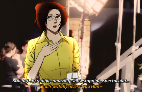 Clickbait article headlines following this interview:Hanji Zoe Likes Them BigYou Will Never Believe Who Has A Thing For Giant Animatronic Co-StarGiant Animatronic Titan Has More Personality Than Angry Human CounterpartWhen Will Eren Jaegers Senpais Ever