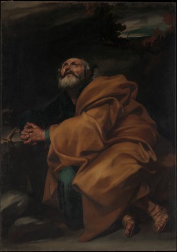 Jusepe de Ribera, The Penitent St. Peter, c. 1612-13 From the Metropolitan Museum of Art