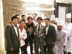 onedhqcentral-blog: Zayn and Louis at a reastaurant in Japan - @Radio1Direction
