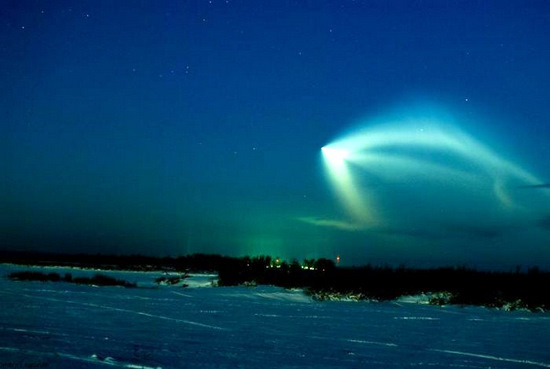 humanoidhistory:  Russian rocket launch.(RussiaTrek)
