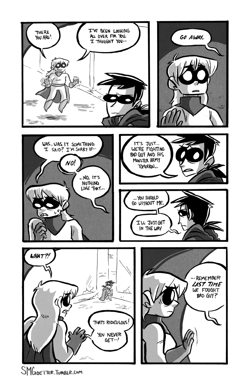 smgoetter:  “Just A Sidekick” I drew this back in 2015 for the Oath anthology!
