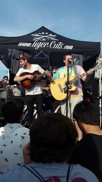 Forgot to post these, my weekend at skate and surf The Front BottomsModern Baseball acoustic setElde