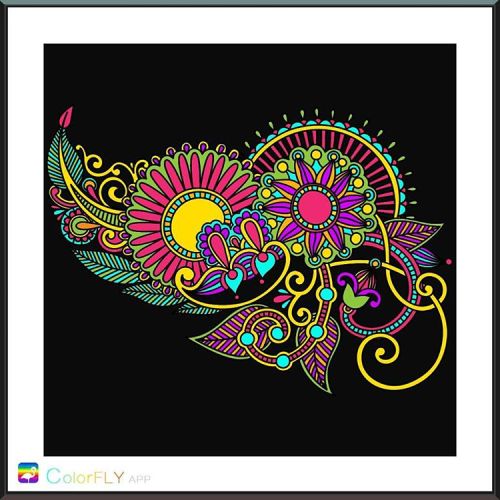 #colorfly #zentangle #coloringapp #adultcoloring *coba lain app*