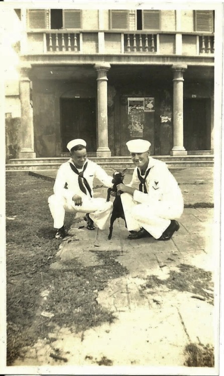 Sailors from the USS Augusta in the Philippines 1930s