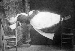 lapetitecole:  Augustine Gleizes hypnotised by Jean-Martin Charcot 