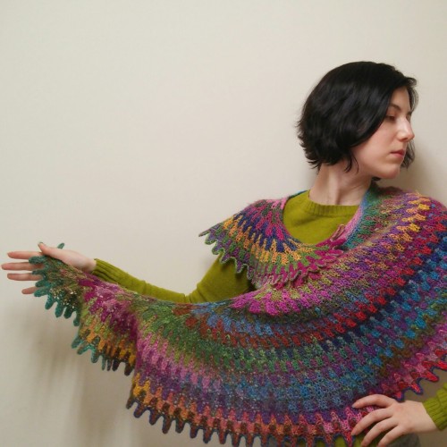 www.ravelry.com/patterns/library/radiant-auraGradient Aura Shawl. Can be found on