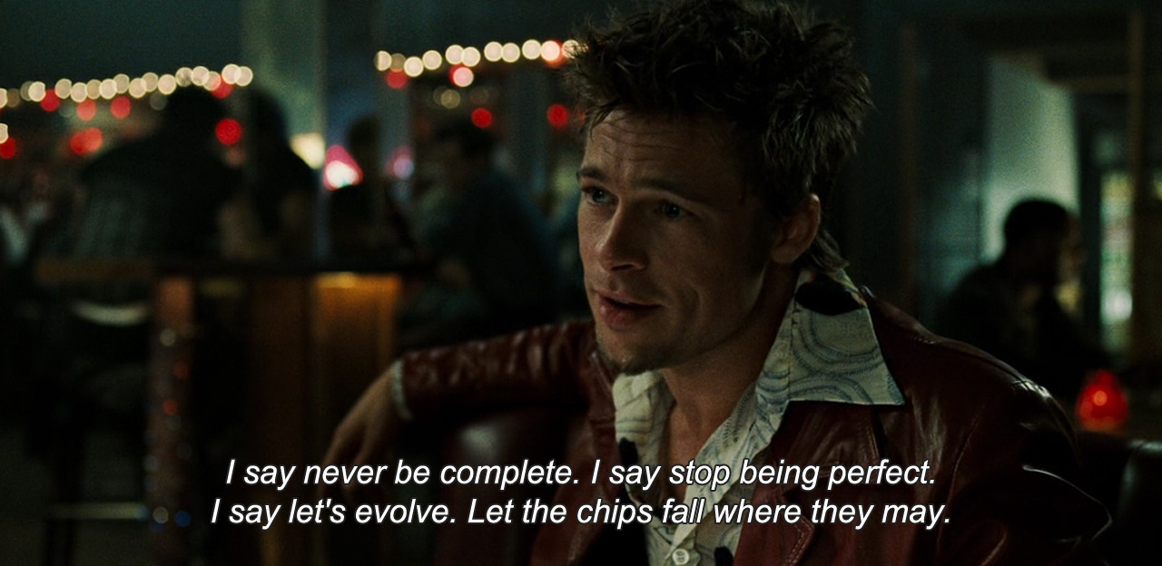 Anamorphosis and Isolate — ― Fight Club (1999) “I say never be complete. I...