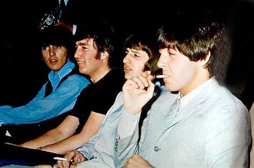 roun-dab-out:  cameliasamica:  paul-milkcarton:  why does this pic of the beatles look really similar to that one reaction guys meme    Universal Boys dynamic 