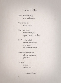 michaelfaudet:  Teach Me by Michael Faudet