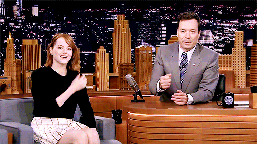 emstonesdaily:  Emma Stone on ‘The Tonight Show Starring Jimmy Fallon’ (x) 