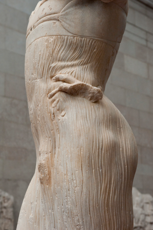 Statue of a Youth (the Mozia Charioteer) (detail), 470–460 B.C., Sikeliote (Sicilian Greek). Detail 