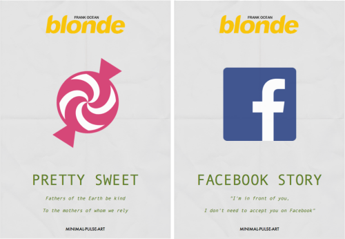 minimal-pulse:“FRANK OCEAN - Blonde” -Concept Posterscreated by Minimal Pulse Art [minimal-pulse.tum