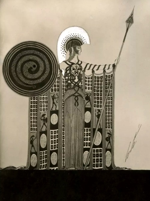 songesoleil:“Athéna”Art by Erté. (1892-1990).