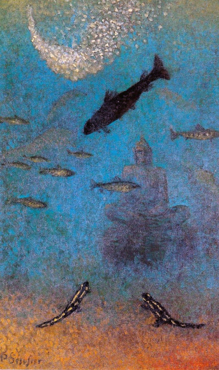 windypoplarsroom: Paul Sérusier “Le Bouddha englouti-Hommage a Odilon Redon” (191