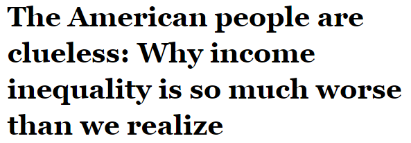 salon:The average American believes that the richest fifth own 59% of the wealth