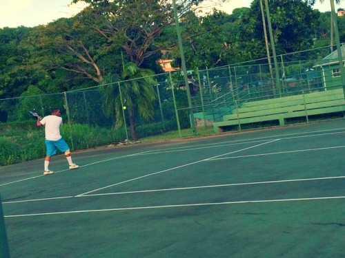 tennis today with the guys 