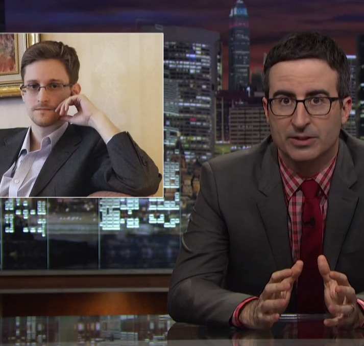 John Oliver Interviewed Edward Snowden About The NSA And Dick PicsJohn Oliver flew to Russia to talk to NSA whistleblower Edward Snowden about dick pics and other topics critical to a free society.