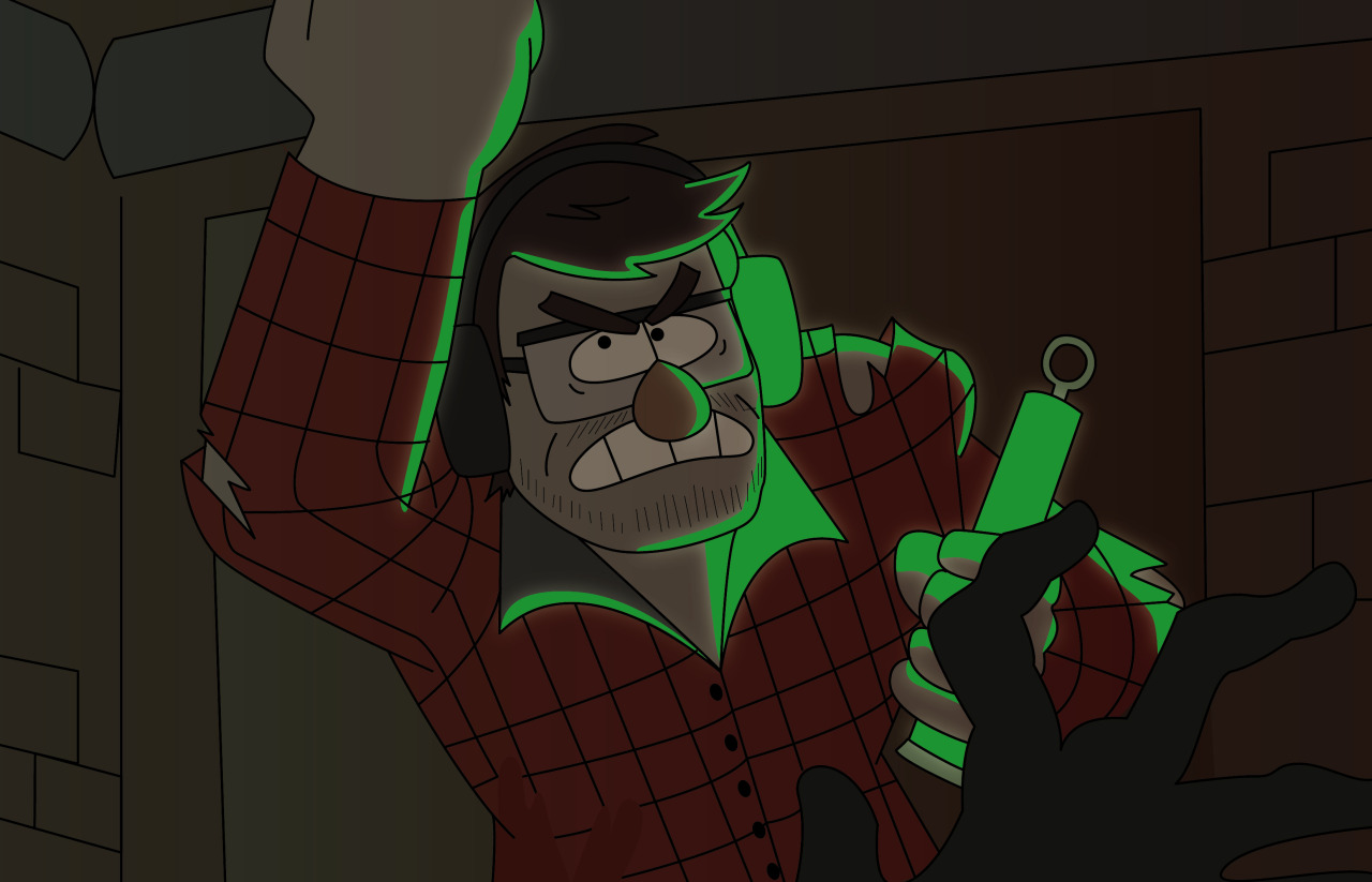 tinyboxtim:  ((my second gravity falls inspired drawing… the reference i used sorta